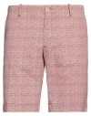 At.p.co At. P.co Denim Man Shorts & Bermuda Shorts Burgundy Size 34 Textile Fibers In Pink