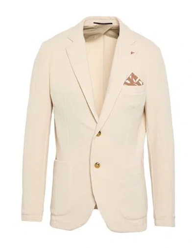 At.p.co At. P.co Man Blazer Beige Size 38 Polyester, Elastane In Neutral