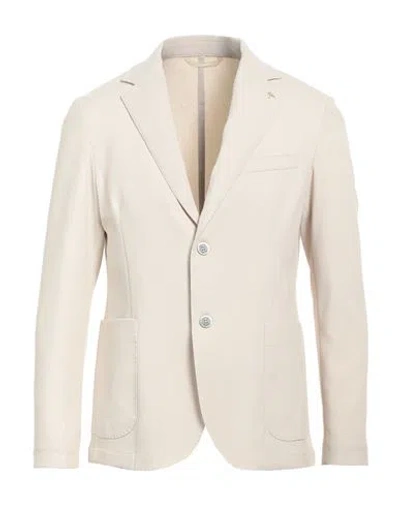 At.p.co At. P.co Man Blazer Beige Size 38 Cotton, Polyamide, Elastane In Beige