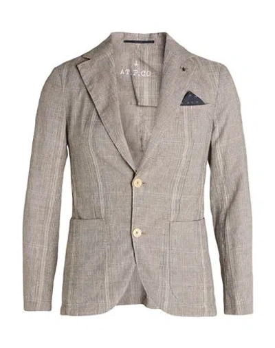 At.p.co At. P.co Man Blazer Black Size 32 Cotton, Linen In Gray