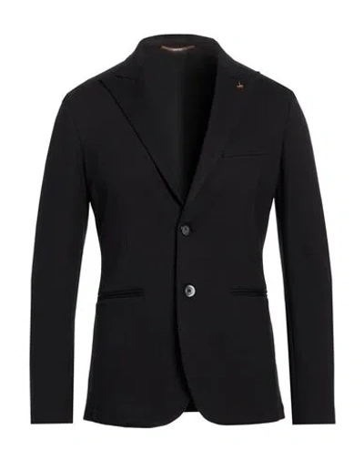 At.p.co At. P.co Man Blazer Black Size 36 Viscose, Polyamide, Elastane