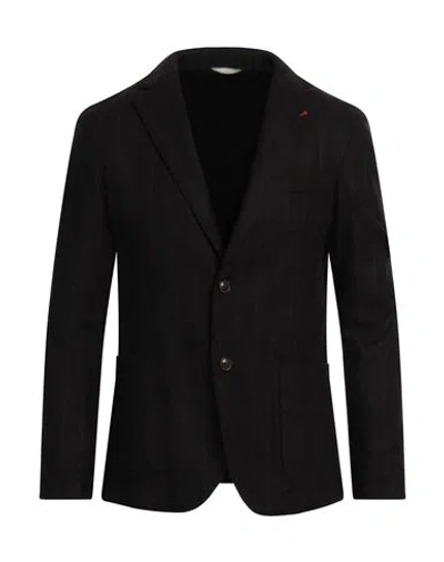 At.p.co At. P.co Man Blazer Black Size 44 Virgin Wool, Polyester, Elastane