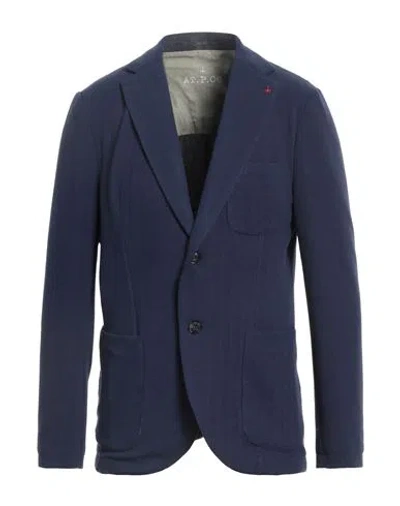 At.p.co At. P.co Man Blazer Blue Size 40 Polyester, Elastane