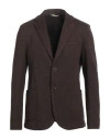 At.p.co At. P.co Man Blazer Brown Size 40 Polyester, Viscose, Cotton, Elastane In Brown