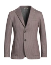At.p.co At. P.co Man Blazer Brown Size 44 Polyester, Cotton, Elastane In Brown