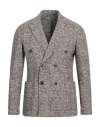 At.p.co At. P.co Man Blazer Charcoal Size 46 Virgin Wool, Cotton, Polyester In Grey