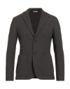 At.p.co At. P.co Man Blazer Dark Brown Size 36 Cotton, Wool, Polyester, Polyamide
