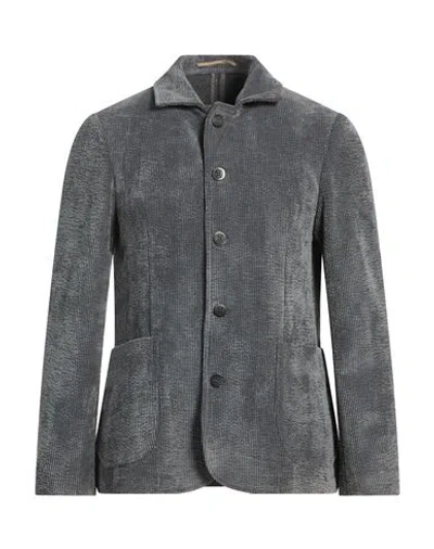 At.p.co At. P.co Man Blazer Grey Size 38 Polyester, Polyamide, Elastane In Gray