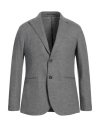 At.p.co At. P.co Man Blazer Grey Size 40 Virgin Wool, Polyester, Elastane In Gray