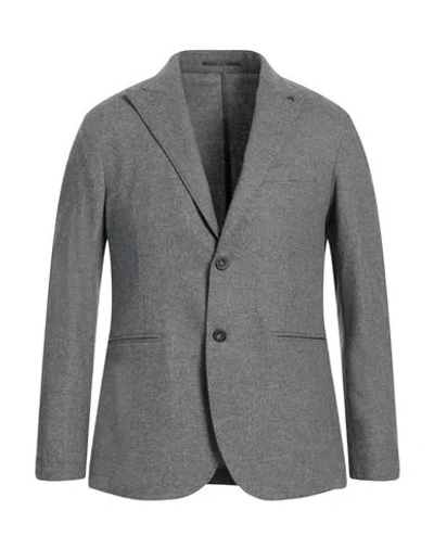 At.p.co At. P.co Man Blazer Grey Size 40 Virgin Wool, Polyester, Elastane
