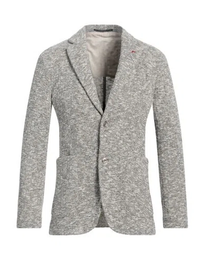 At.p.co At. P.co Man Blazer Lead Size 40 Polyester, Cotton In Grey