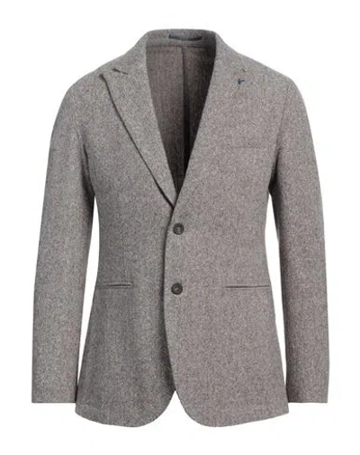 At.p.co At. P.co Man Blazer Light Grey Size 46 Wool, Polyester, Cotton