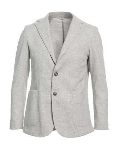At.p.co At. P.co Man Blazer Light Grey Size 42 Wool, Polyester, Elastane
