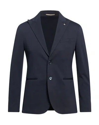 At.p.co At. P.co Man Blazer Midnight Blue Size 34 Cotton, Polyamide, Elastane