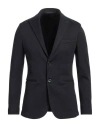At.p.co At. P.co Man Blazer Midnight Blue Size 40 Polyester, Viscose, Cotton, Elastane In Blue