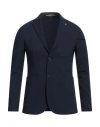 At.p.co At. P.co Man Blazer Midnight Blue Size 36 Polyester, Viscose, Elastane In Blue