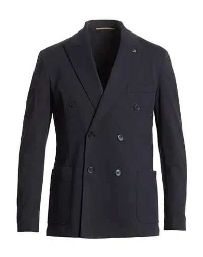 At.p.co At. P.co Man Blazer Midnight Blue Size 42 Cotton, Polyamide, Elastane