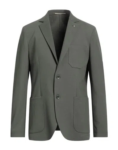 At.p.co At. P.co Man Blazer Military Green Size 44 Polyester, Viscose, Elastane