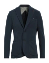 At.p.co At. P.co Man Blazer Navy Size 36 Polyester, Elastane In Navy Blue