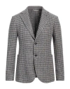 At.p.co At. P.co Man Blazer Light Grey Size 44 Acrylic, Virgin Wool, Polyester In Navy