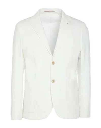 At.p.co At. P.co Man Blazer White Size 40 Cotton, Polyamide, Elastane