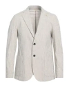 At.p.co At. P.co Man Blazer Light Grey Size 44 Acrylic, Virgin Wool, Polyester In White