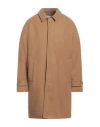 At.p.co At. P.co Man Coat Camel Size L Polyester, Acrylic, Wool In Beige