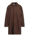At.p.co At. P.co Man Coat Chocolate Brown Size L Polyester, Acrylic, Wool In Brown