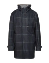 At.p.co At. P.co Man Coat Dark Green Size L Viscose, Polyester, Acrylic, Wool, Elastane In Black