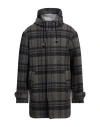At.p.co At. P.co Man Coat Grey Size Xl Viscose, Polyester, Acrylic, Wool, Elastane