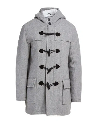 At.p.co At. P.co Man Coat Grey Size Xxl Wool, Polyester, Polyamide In Gray