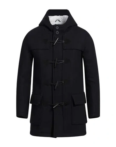 At.p.co At. P.co Man Coat Midnight Blue Size L Wool, Polyester, Polyamide
