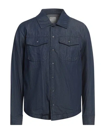 At.p.co At. P.co Man Denim Shirt Blue Size M Cotton