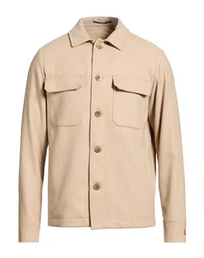 At.p.co At. P.co Man Jacket Beige Size 38 Polyester, Viscose, Wool In Neutral