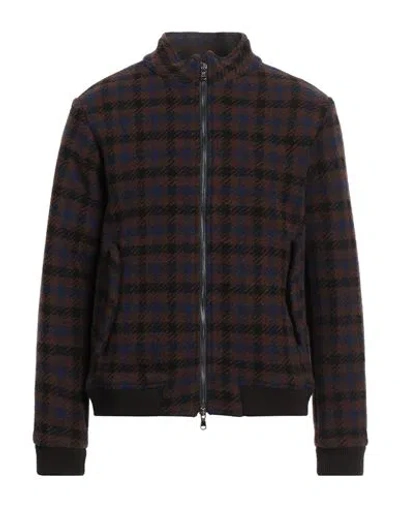At.p.co At. P.co Man Jacket Brown Size M Wool, Polyester, Acrylic