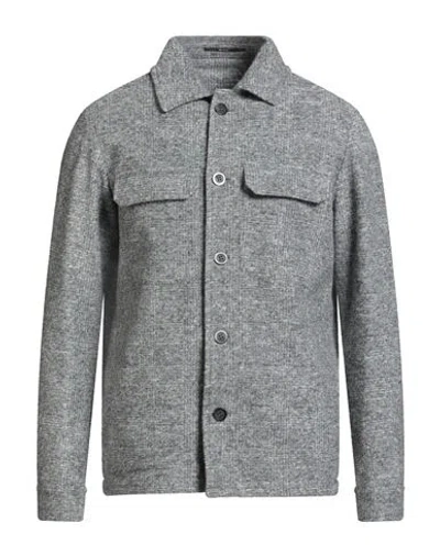 At.p.co At. P.co Man Jacket Grey Size 38 Acrylic, Wool, Polyester In Gray