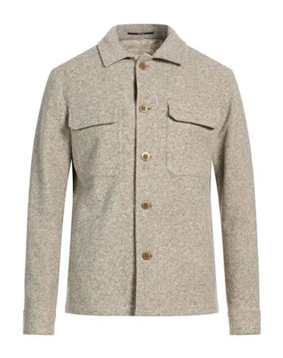 At.p.co At. P.co Man Jacket Grey Size 40 Polyester, Acrylic, Wool In Gray