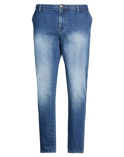 At.p.co At. P.co Man Jeans Blue Size 30 Cotton, Elastane