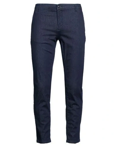 At.p.co At. P.co Man Jeans Midnight Blue Size 36 Cotton, Elastane