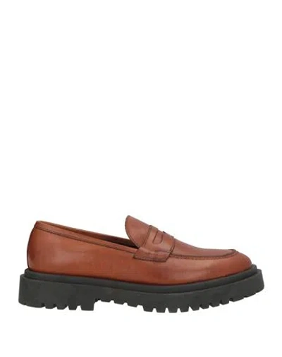 At.p.co At. P.co Man Loafers Tan Size 10 Leather In Brown