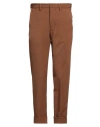 At.p.co At. P.co Man Pants Brown Size 36 Polyester, Wool, Elastane In Brown