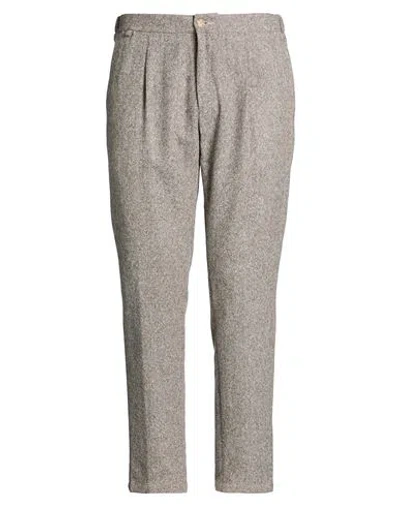 At.p.co At. P.co Man Pants Brown Size 36 Wool, Polyester, Cotton In Gray