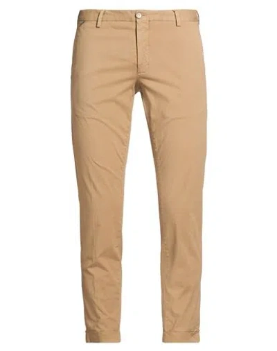At.p.co At. P.co Man Pants Camel Size 32 Cotton, Elastane In Neutral