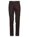 At.p.co At. P.co Man Pants Chocolate Brown Size 40 Virgin Wool, Polyester, Elastane In Brown