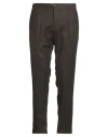 At.p.co At. P.co Man Pants Dark Brown Size 38 Virgin Wool, Polyester, Elastane