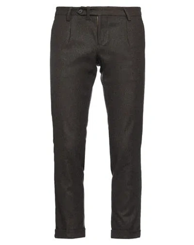 At.p.co At. P.co Man Pants Dark Brown Size 38 Virgin Wool, Polyester, Elastane
