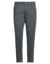 At.p.co At. P.co Man Pants Lead Size 33 Cotton, Elastane In Gray