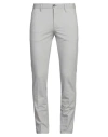 At.p.co At. P.co Man Pants Light Grey Size 40 Polyester, Cotton, Elastane In Grey