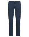 At.p.co At. P.co Man Pants Midnight Blue Size 34 Cotton, Polyester, Elastane In Blue