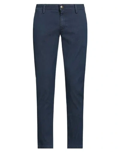 At.p.co At. P.co Man Pants Midnight Blue Size 34 Cotton, Polyester, Elastane
